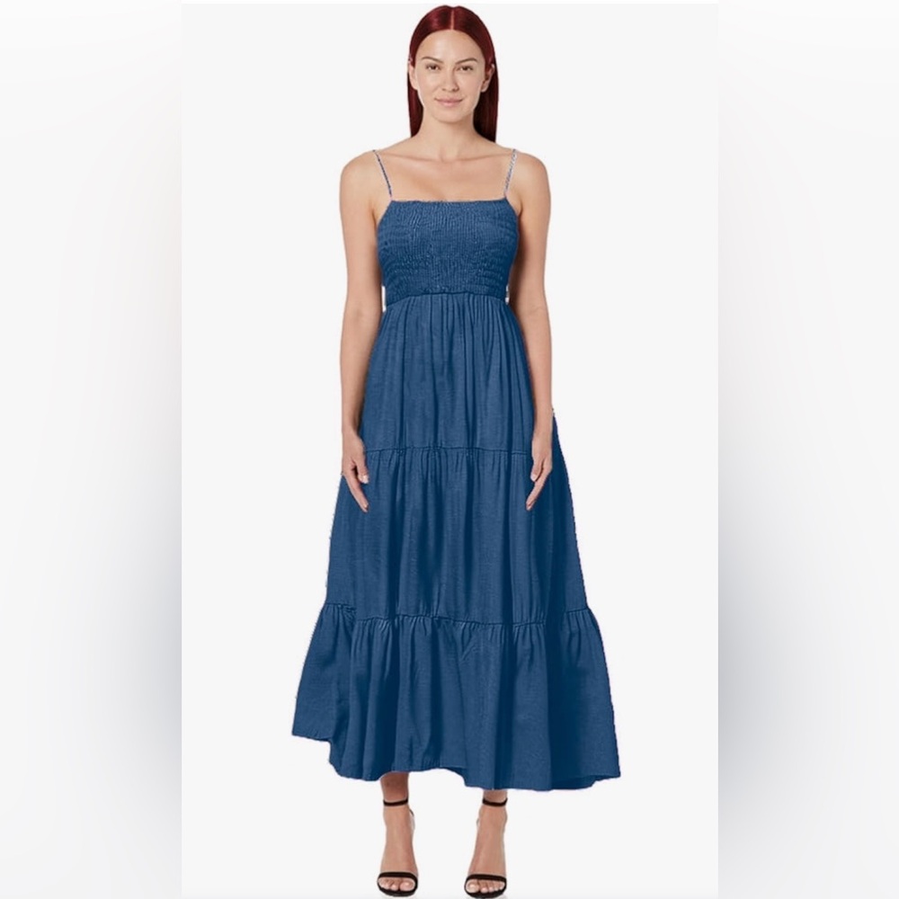 Elegant Blue Maxi Dress